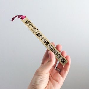 24K Gold Plated Musical Note Metal Bookmark
